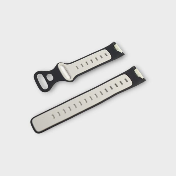 Fitbit Charge 5 Dual Colour Silicone Strap black:white back