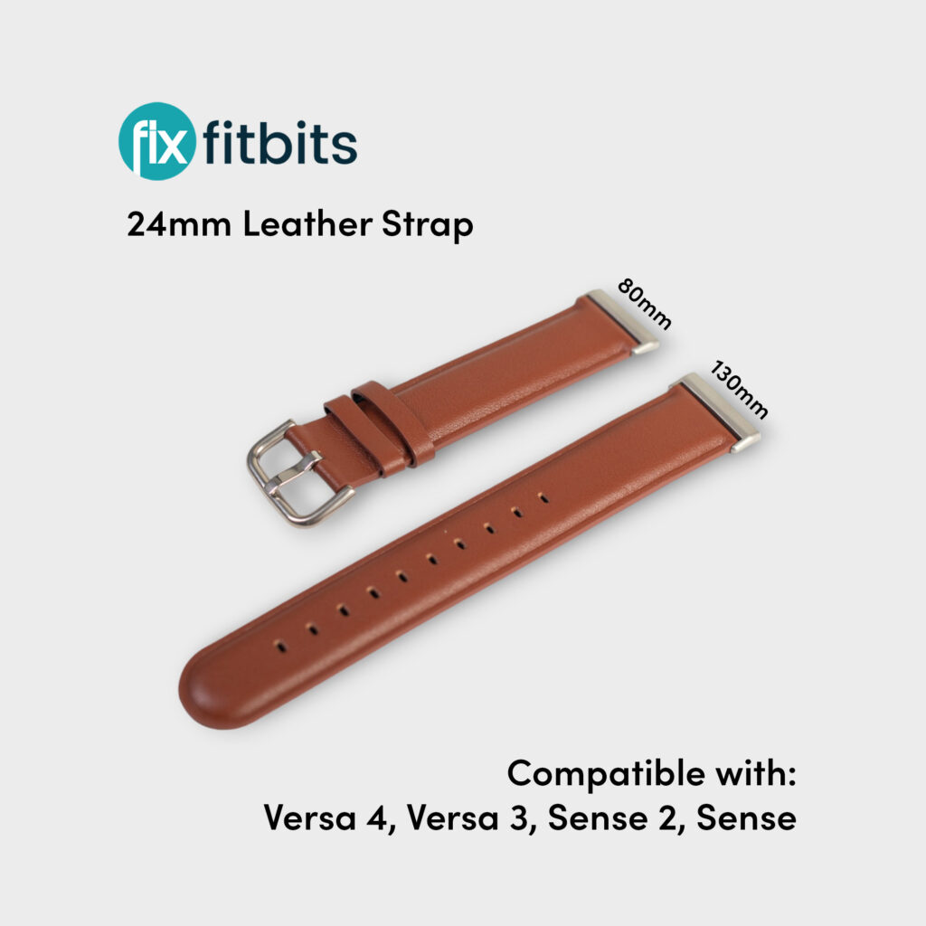 Fitbit Versa 4 Leather Strap Illustration