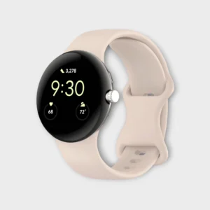 Google Pixel Watch Replacement Silicone Strap Pink Sand